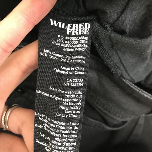 Wilfred Free Womens Black pants 98% Cotton - Picture 5 of 7